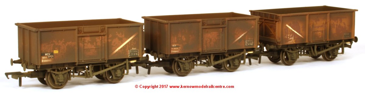 37-238Z Bachmann 16 Ton Steel Mineral Wagon Triple Pack - Weathered
